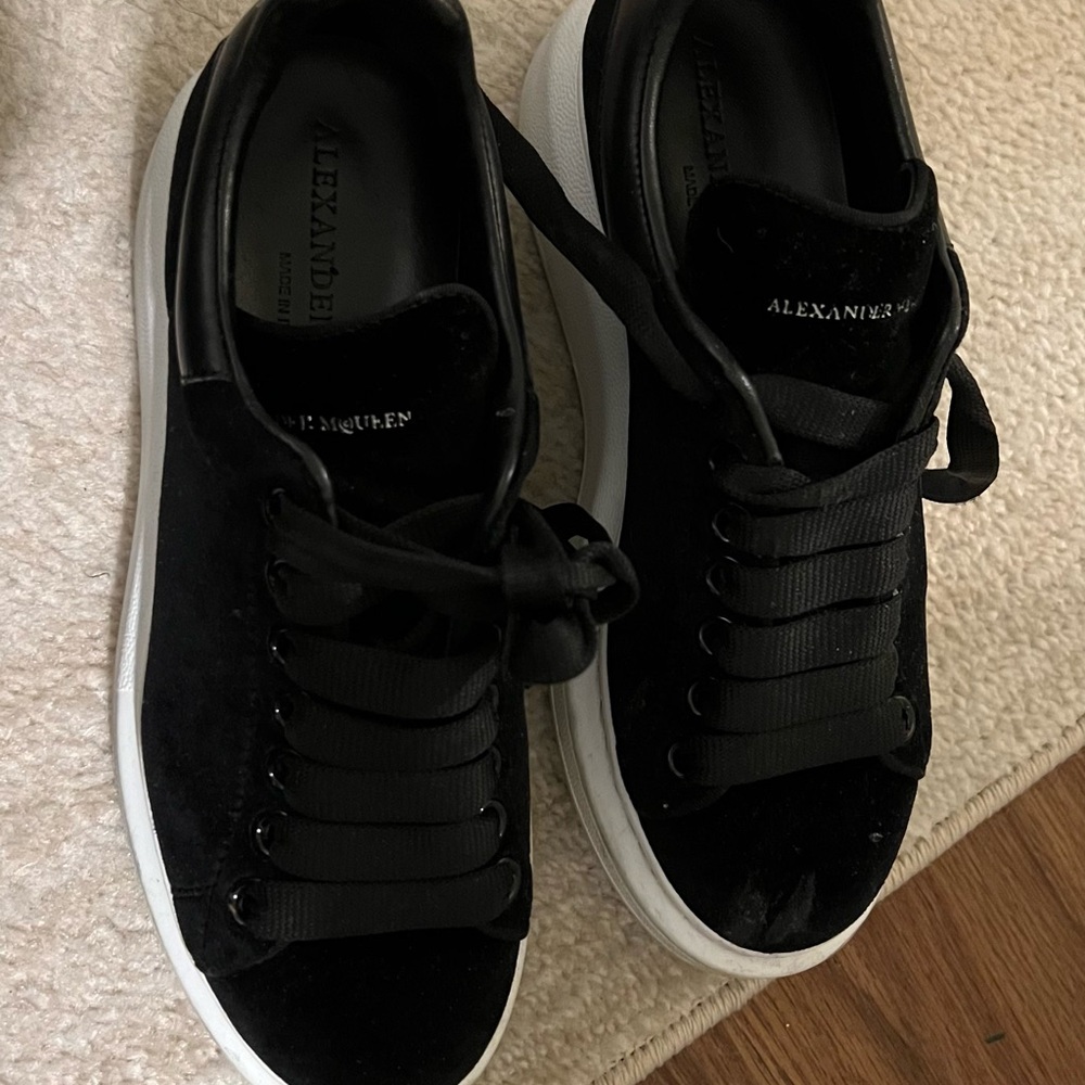 Alexander McQueen suede black sneakers